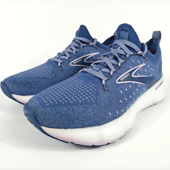 Brooks Glycerin StealthFit 20 Womens 9 Running Shoe Blue Lilac White 1203721B402 - Picture 4 of 16